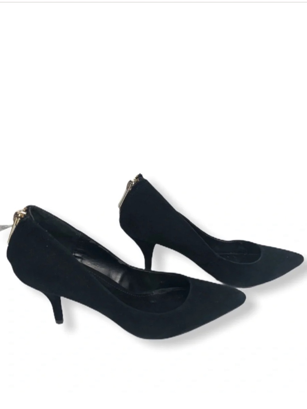 CARVELA Kurt Geiger Suede Zip Kitten Heels Sz 39/8.5